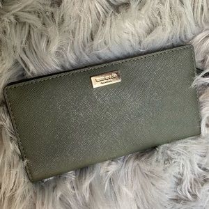 Kate Spade Olive Slim Bifold Wallet